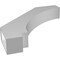 Ekena Millwork 5 1/2-in. W x 32-in. D x 32-in. H Imperial Architectural Grade PVC Knee Brace BRCP055X32X32IMP - alternate 4